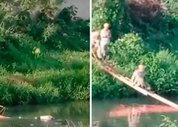 Corpo é encontrado boiando no rio