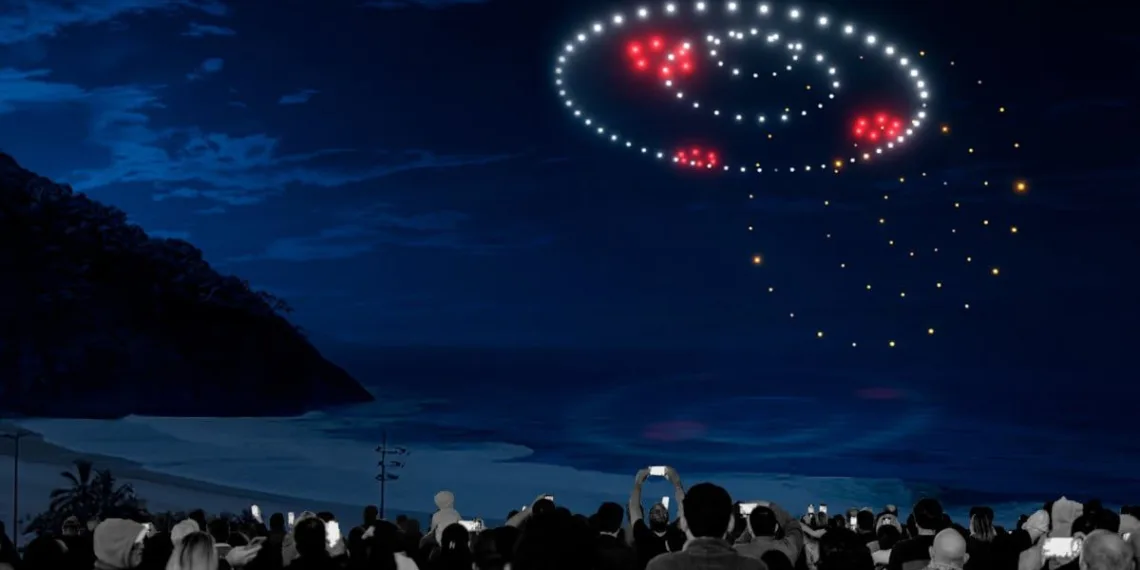 Grátis: Com show de drones, lasers e projeções, Festival de Luzes transforma paisagens no Rio