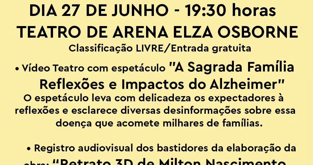 Teatro de arena Elza Osborne com peças teatrais pra você curtir