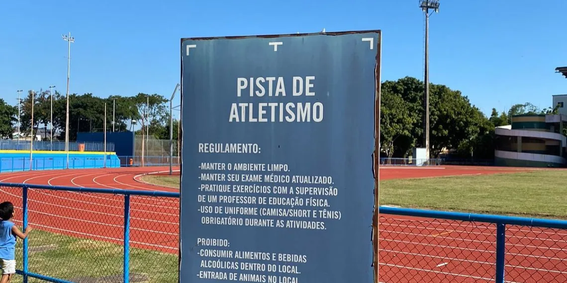 Inauguração da nova pista de atletismo do Centro Esportivo Miécimo da Silva, em Campo Grande