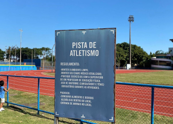 Inauguração da nova pista de atletismo do Centro Esportivo Miécimo da Silva, em Campo Grande