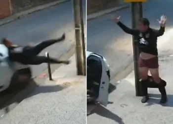 VÍDEO: Em 1 hora, homem é assaltado duas vezes, atropelado e deixado só de cueca