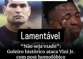 Chilavert Insulta Vini Jr. com Mensagem Homofóbica Após Desabafo Sobre Racismo