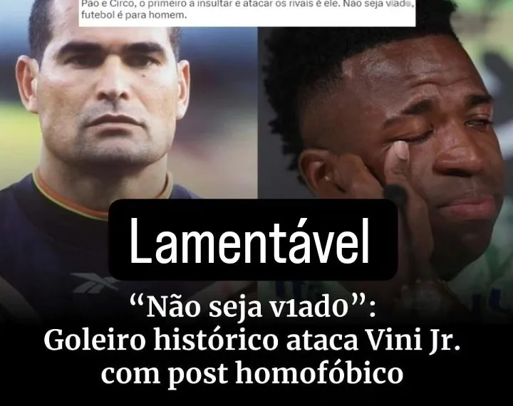 Chilavert Insulta Vini Jr. com Mensagem Homofóbica Após Desabafo Sobre Racismo