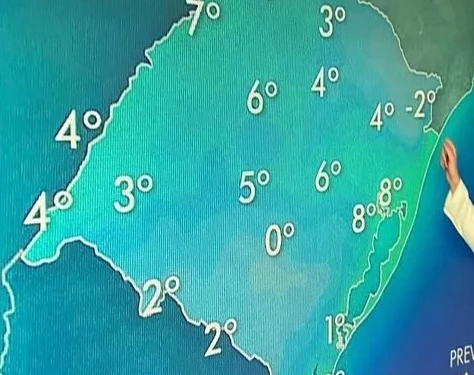 Temperatura no Rio Grande do Sul Deve Despencar Ainda Mais a Partir Desta Noite