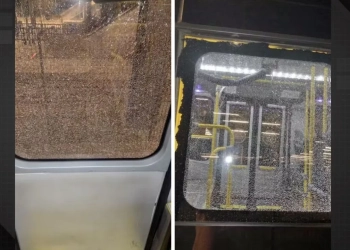 BRT é atingido por bala perdida na Avenida Brasil durante operação policial na Maré