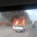 Ambulância do Samu Pega Fogo e Interrompe Tráfego na Avenida Brasil