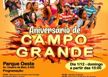Campo Grande Celebra 421 Anos com Programação Especial e Gratuita para a Comunidade