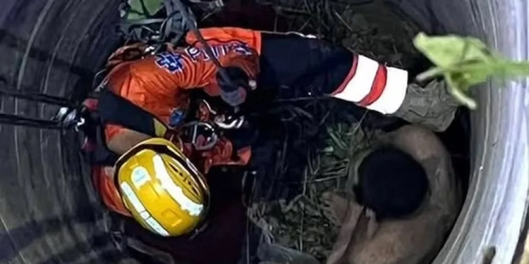Homem é Resgatado depois de ficar Três Dias em poço após ser confundido com Fantasma