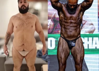 De 200kg a campeão: Homem supera obesidade, vira fisiculturista e conquista torneio