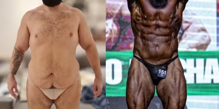 De 200kg a campeão: Homem supera obesidade, vira fisiculturista e conquista torneio