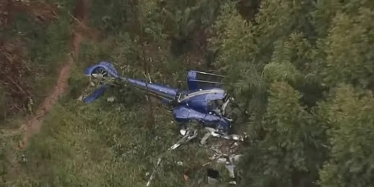Queda de Helicóptero em Caieira Deixa Duas Vítimas Fatais