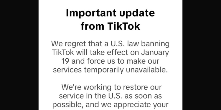 TikTok manda mensagem de desoedisa para seus usuários,  leia.