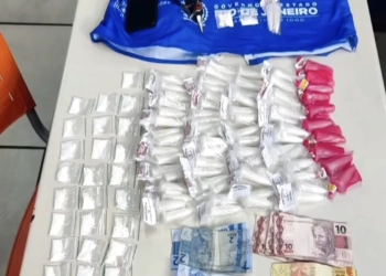 ( Vídeo) Traficante é preso em flagrante no Centro de Campo Grande por agentes do Segurança Presente