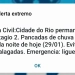Rio recebe Alerta Extremo pela primeira vez e surpreende moradores