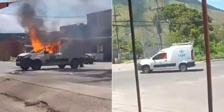 Criminosos Incendeiam Ônibus e Mantêm Funcionária da Light como Refém no RJ