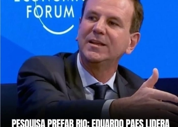 PESQUISA PREFAB RIO: EDUARDO PAES LIDERA CORRIDA PARA GOVERNADOR COM 37,2%”