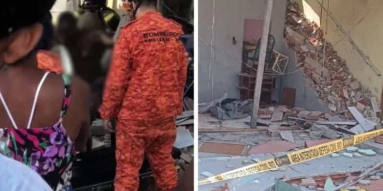 Explosão de Gás Destrói Casa e Deixa Pai e Filho Gravemente Feridos em Campo Grande