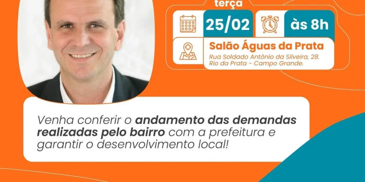 AECG CONVIDA:Café com o Prefeito Eduardo Paes: Um Momento Decisivo para o Futuro de Campo Grande!