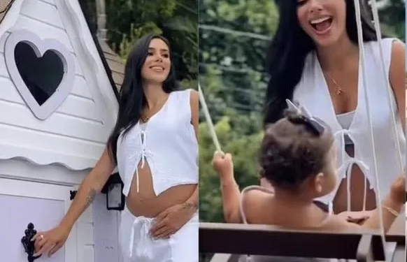 Bruna Biancardi mostra casinha de brinquedo de R$ 90 mil para a filha Mavie