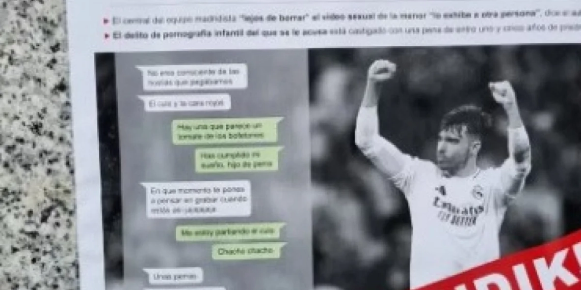 Jogador do Real Madrid é hostilizado por torcida adversária após investigação por pornografia infantil