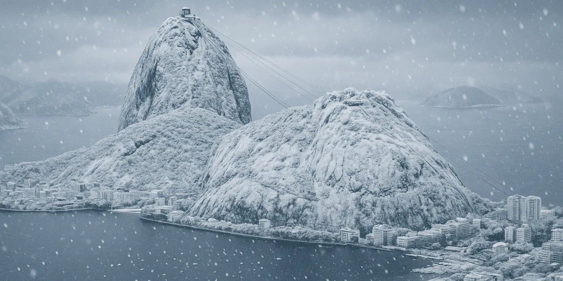 ( Urgente) Frente fria histórica atinge o Brasil nesta terça feira