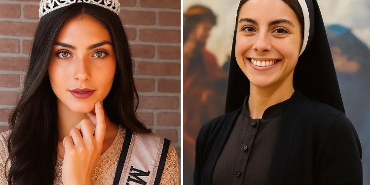 De Miss a Freira: Irmã Eva, Ex-Modelo de 21 Anos, Viraliza ao Vender Artigos Religiosos na rua