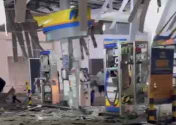 ( IMAGENS PERTUBADORAS) Explosão em Posto de GNV no Centro do Rio Deixa Homem Destroçado