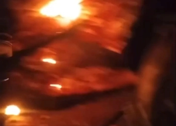 ( Video) Traficantes do TCP incendeiam acampamento do CV em mata no Rio e exibem nas redes sociais