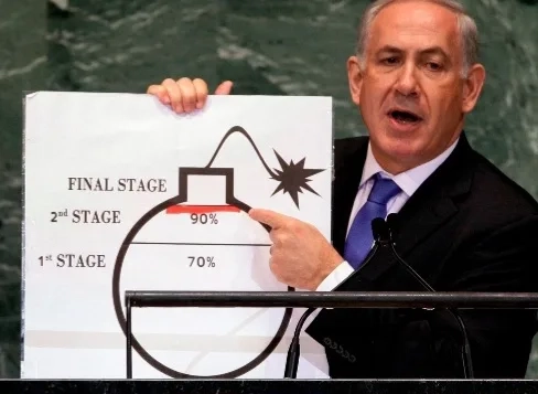 NETANYAHU DIZ SABER ONDE ESTÁ URÂNIO ENRIQUECIDO DO IRÃ E ALERTA PARA RISCO NUCLEAR