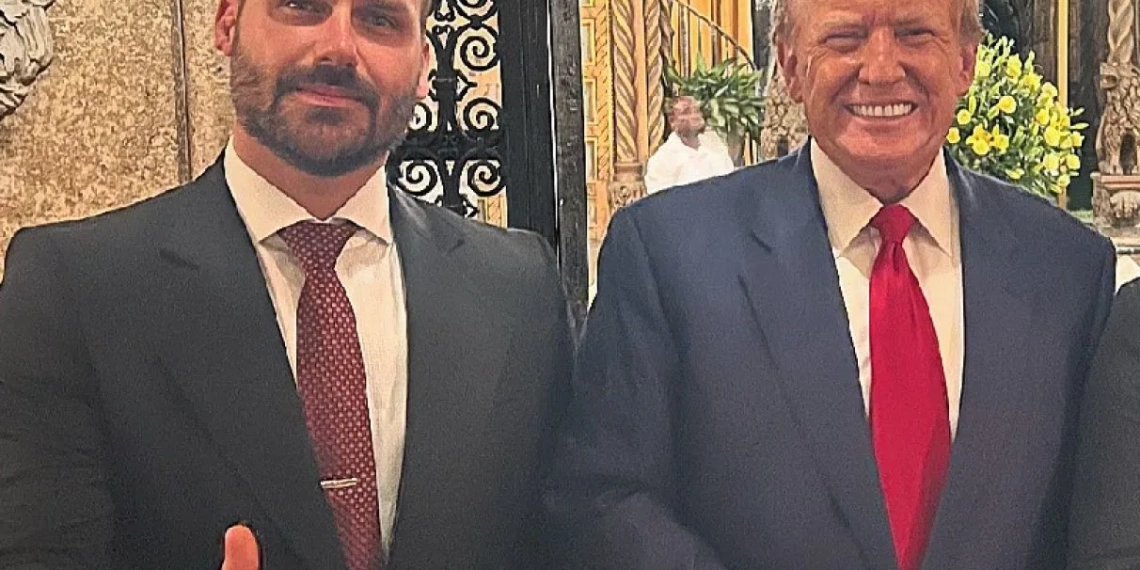 Eduardo Bolsonaro diz que tarifas de 50% impostas por Trump são “resposta aos abusos de Moraes”