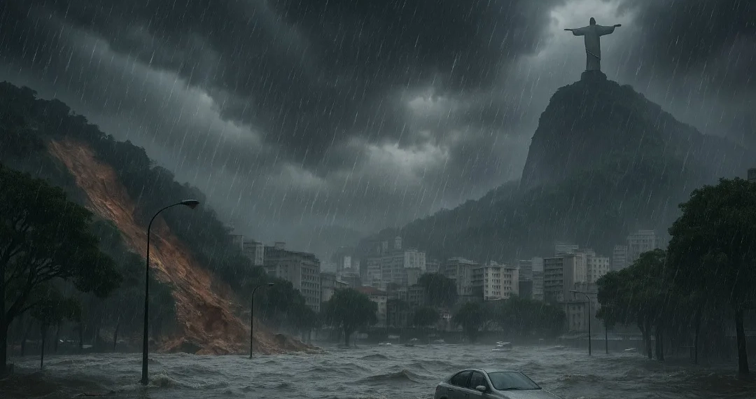 ALERTA MÁXIMO: TEMPORAL AMEAÇA O RIO DE JANEIRO COM CHUVAS INTENSAS, ALAGAMENTOS E RISCO DE DESLIZAMENTOS