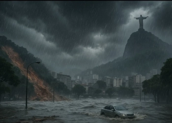 ALERTA MÁXIMO: TEMPORAL AMEAÇA O RIO DE JANEIRO COM CHUVAS INTENSAS, ALAGAMENTOS E RISCO DE DESLIZAMENTOS