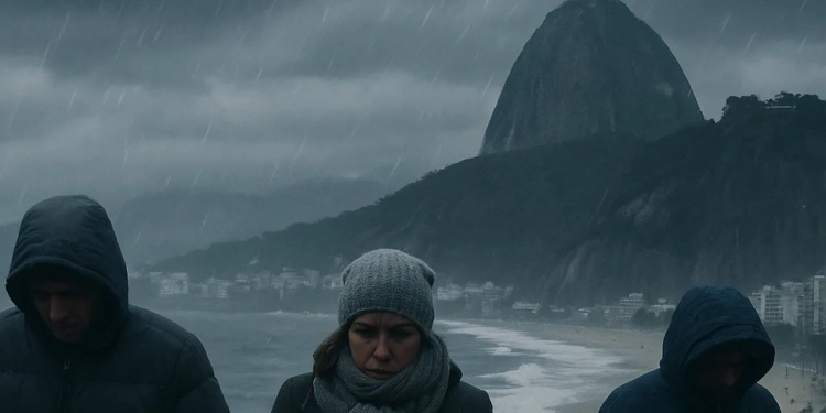 TREMENDO DE FRIO! RIO DE JANEIRO REGISTRA A TARDE MAIS GELADA DO ANO COM APENAS 19,6°C