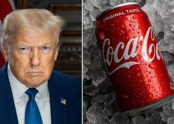 Trump quer mudar fórmula da Coca nos EUA — e plano pode afetar diretamente no Brasil
