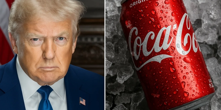 Trump quer mudar fórmula da Coca nos EUA — e plano pode afetar diretamente no Brasil