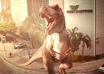 EXPLOSÃO JURÁSSICA NO WEST SHOPPING! NOVO FILME “JURASSIC WORLD: RECOMEÇO” INVADE AS TELONAS COM MUITA AÇÃO E EMOÇÃO!
