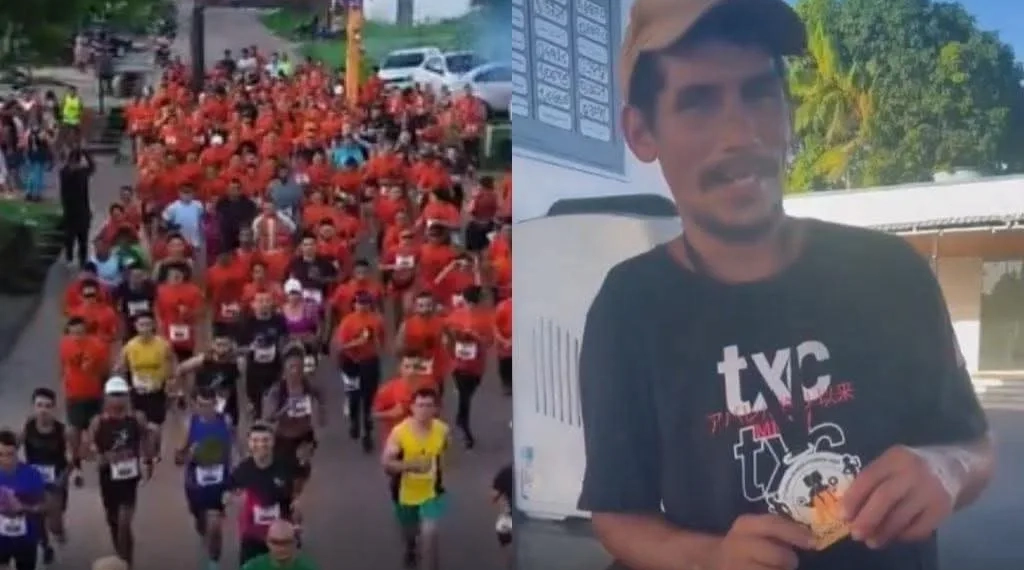 ( Video) Bêbado de chinelo” vence corrida e viraliza: Isaque derrota atletas profissionais e vira herói da zoeira brasileira