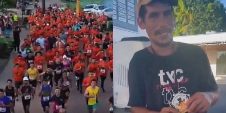( Video) Bêbado de chinelo” vence corrida e viraliza: Isaque derrota atletas profissionais e vira herói da zoeira brasileira