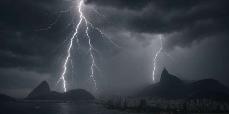 ATENÇÃO!! Pancadas de chuva, raios e rajadas de vento podem atingir o Rio nesta terça-feira”