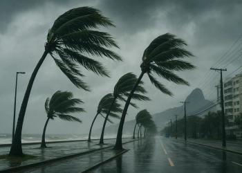 Frente fria chega ao Rio: ventos podem ultrapassar 76 km/h entre segunda (8) e terça-feira (9)