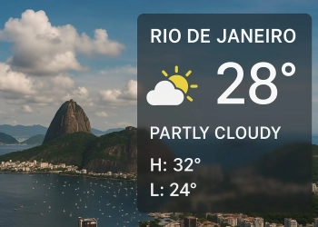 Céu nublado e chuva isolada marcam o sábado no Rio; máxima chega a 27°C