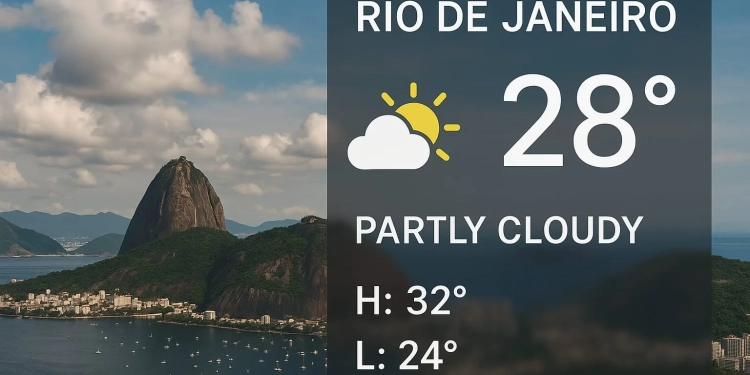 Céu nublado e chuva isolada marcam o sábado no Rio; máxima chega a 27°C