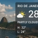 Céu nublado e chuva isolada marcam o sábado no Rio; máxima chega a 27°C