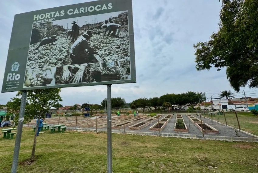 Horta de Sepetiba é inaugurada com capacidade para produzir 6 toneladas de alimentos por ano