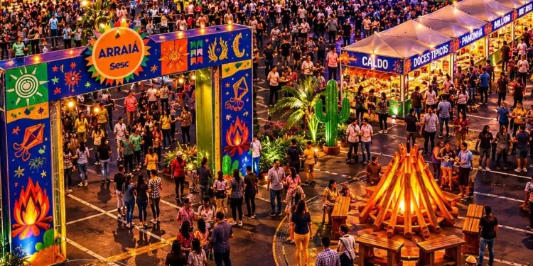 O Maior Arraiá da Zona Oeste está chegando!!! Nos dias 4, 5, 6 e 7 de Junho (feriadão), o ParkShopping Campo Grande receberá mais uma vez o Arraiá Sesc, que já é tradição na região.