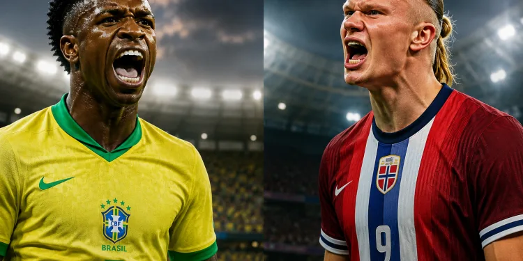 🇧🇷⚔️🇳🇴 CONFIRMADO: BRASIL PEGA A NORUEGA E WEB JÁ ENLOUQUECE COM HAALAND VS VINI JR