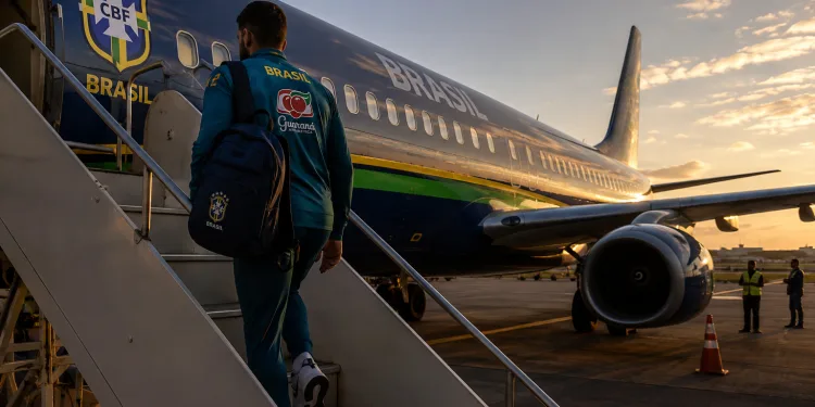 Mistério no retorno: apenas um atleta embarca em voo da Seleção após eliminação, saiba quem é o atleta