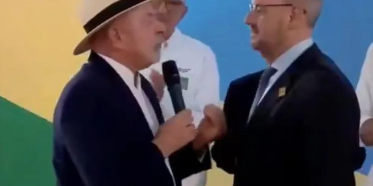 ( VIDEO) GOVERNADOR INTERINO DO RJ CHORA EM EVENTO COM LULA NA CIDADE