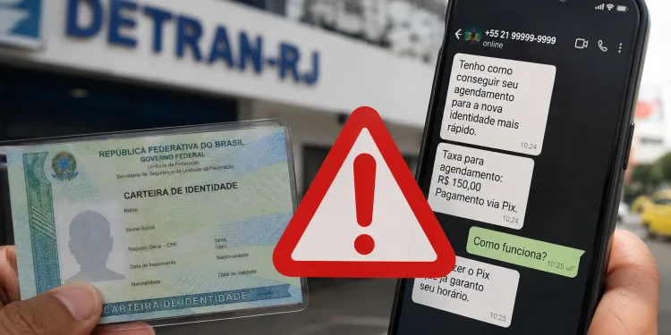 NÃO PAGUE! GOLPISTAS COBRAM POR AGENDAMENTO DA NOVA IDENTIDADE E DETRAN-RJ FAZ ALERTA